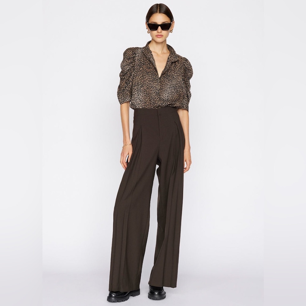 Frame Denim silk Gillian top S - Picture 2 of 10